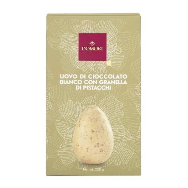 Domori Uovo Cioccolato Bianco Pistacchio consegna a domicilio con cosaporto