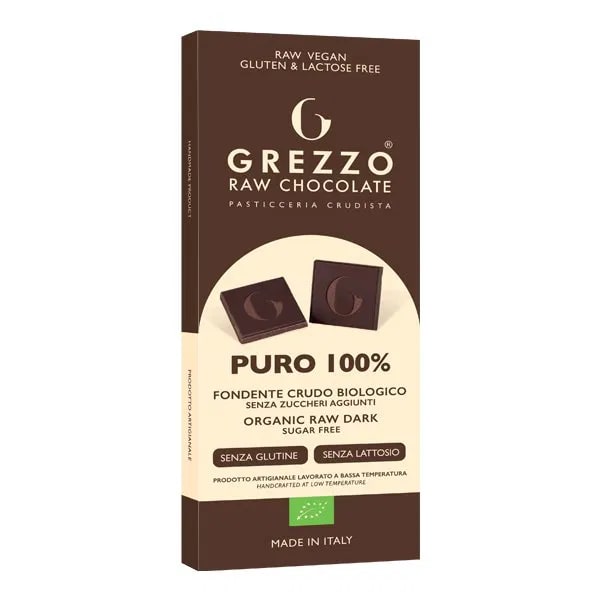 Cioccolato Crudo Puro 100% senza zucchero Grezzo consegna a domicilio con Cosaporto