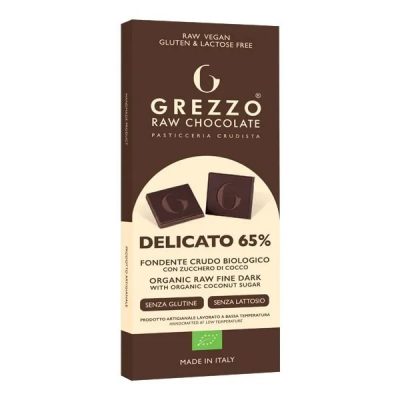 Cioccolato Fondente Crudo Delicato 65% Grezzo consegna a domicilio con Cosaporto
