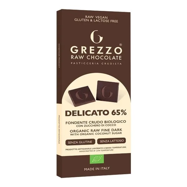 Cioccolato Fondente Crudo Delicato 65% Grezzo consegna a domicilio con Cosaporto