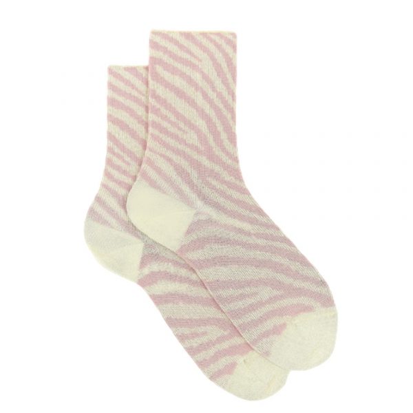 Calze corte donna lurex oro zebrato Gallo 1927 consegna a domicilio con cosaporto