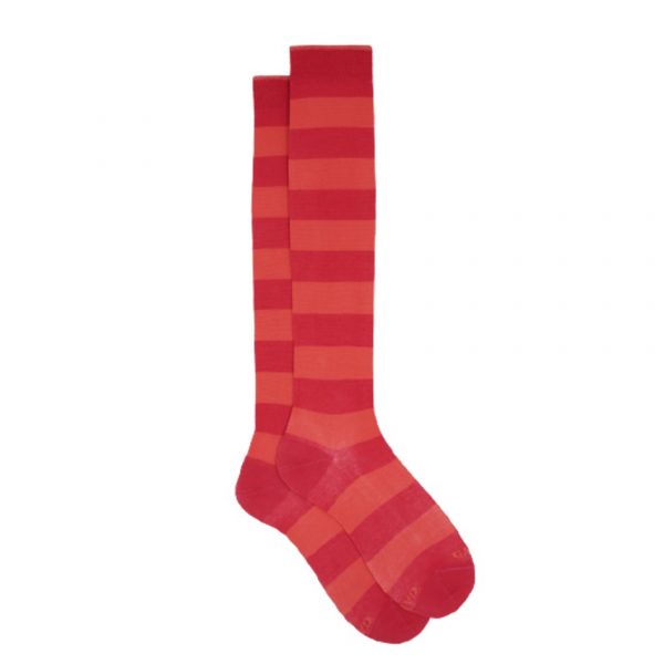 Calze lunghe donna ciliegia bicolore Gallo 1927 consegna a domicilio con cosaporto
