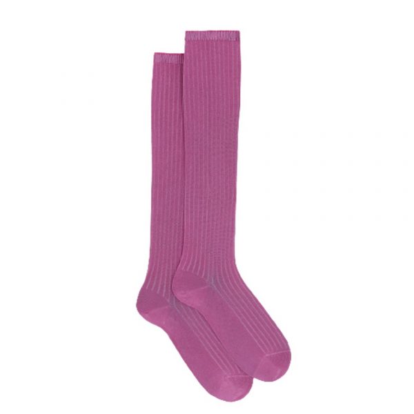 Calze lunghe donna fucsia tinta unita Gallo 1927 consegna a domicilio con cosaporto