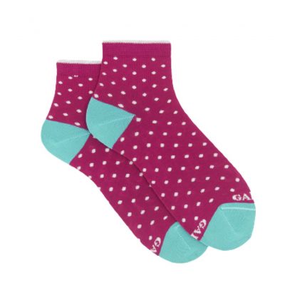 Calze cortissime donna fucsia pois Gallo 1927