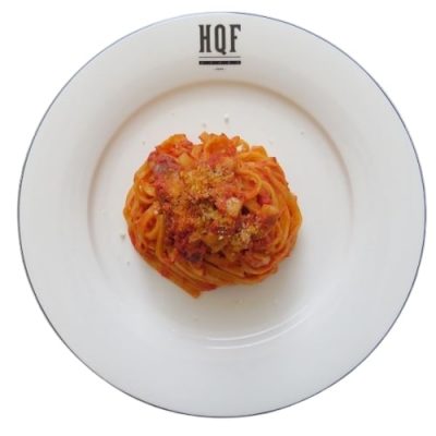Tagliatelle all'amatriciana HQF Store consegna a domicilio con cosaporto