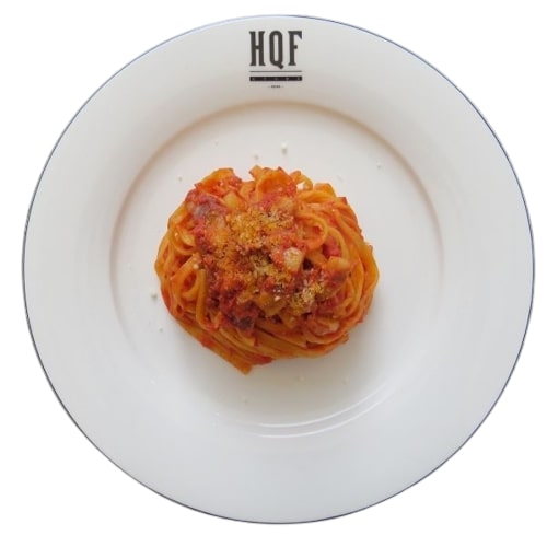Tagliatelle all'amatriciana HQF Store consegna a domicilio con cosaporto