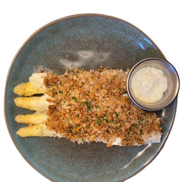 Asparagi bianchi gratinati Contrada Govinda consegna a domicilio con Cosaporto