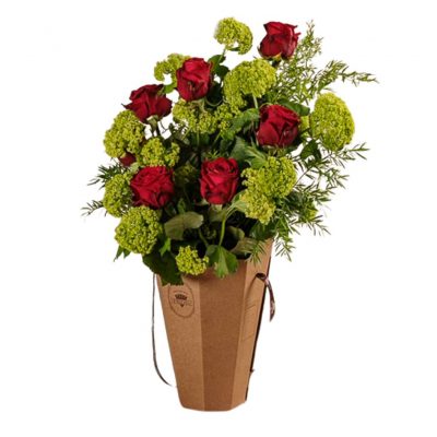 Flower Basket Roses & LimeFrida's consegna a domicilio con cosaporto