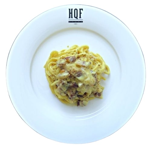 Tonnarelli alla carbonara HQF Store consegna a domicilio con cosaporto