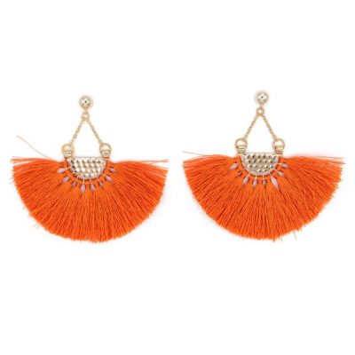 Orecchini Ventagli arancioni Tità Bijoux consegna a domicilio con cosaporto