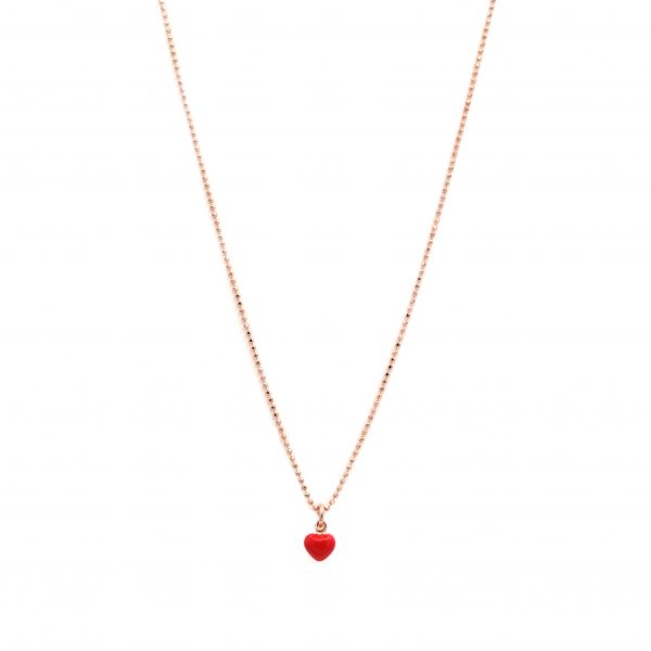 Girocollo cuore rosso Tità Bijoux consegna a domicilio con cosaporto