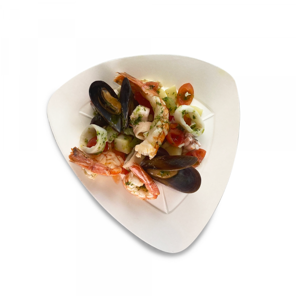 Insalata di mare con con verdure e cereali Piscarius consegna a domicilio con Cosaporto