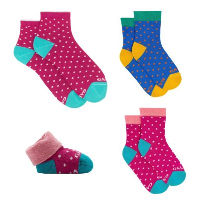 Set Calze Mamma Neonato Bambino pois Gallo 1927 consegna a domicilio con cosaporto